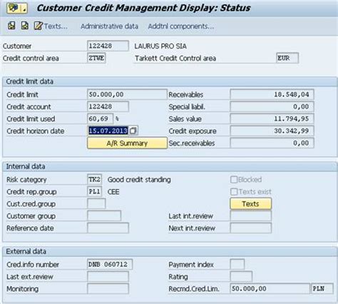 order blocked for delivery as a result of credit check